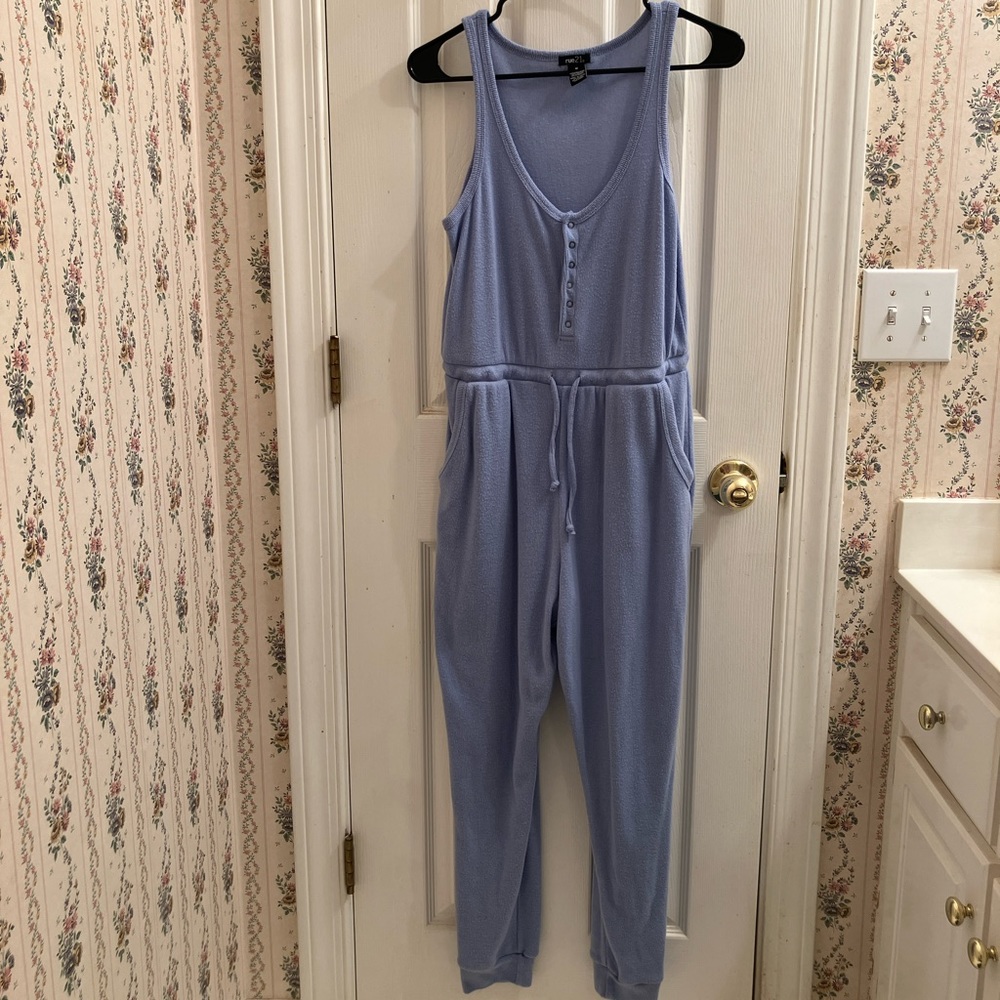 Rue 21 Sky Blue Sleeveless Jumpsuit